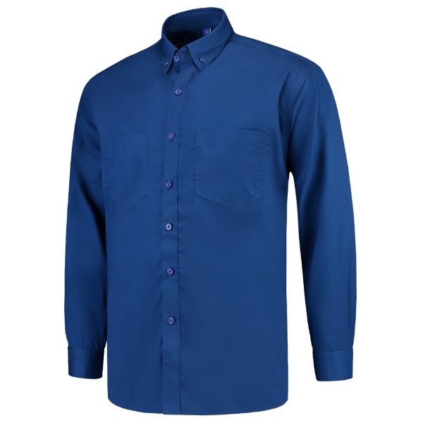 Afbeeldingen van Werkhemd mt.xl royal blue lange mouw basis