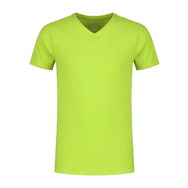 Afbeeldingen van T-shirt mt.xxl jazz v-hals lime