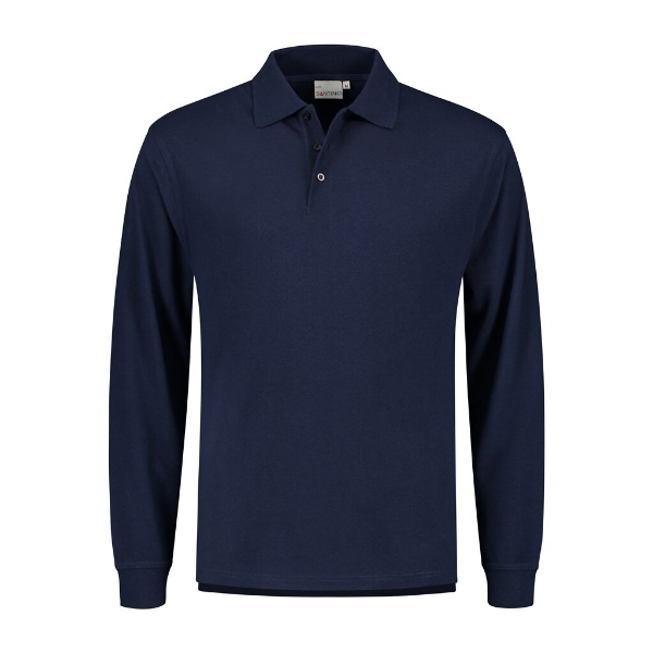 Afbeeldingen van Santino Poloshirt  Matt Regular Fit marine