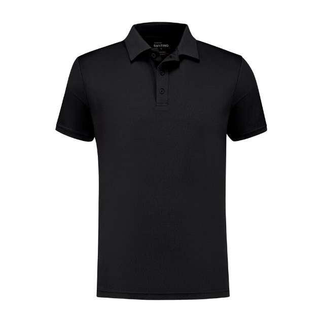 Afbeeldingen van Santino Poloshirt  Edinburgh Modern Fit zwart