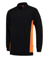 Afbeeldingen van Polosweater Bicolor Borstzak