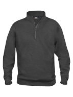 Afbeeldingen van Clique sweater Basic Active Half Zip antraciet melange