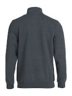 Afbeeldingen van Clique sweater Basic Active Half Zip antraciet melange