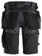 Afbeeldingen van AllroundWork Stretch Korte Broek met Holsterzakken  Staal Grijs - Zwart (5804)