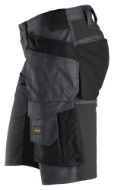 Afbeeldingen van AllroundWork Stretch Korte Broek met Holsterzakken  Staal Grijs - Zwart (5804)