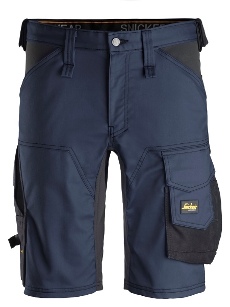Afbeeldingen van AllroundWork Stretch Korte Broek  Donker Blauw - Zwart (9504)